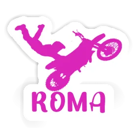 Autocollant Roma Motocrossiste Image