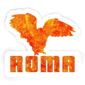 Sticker Roma Owl Image