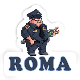 Roma Aufkleber Polizist Image