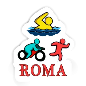 Aufkleber Roma Triathlet Image