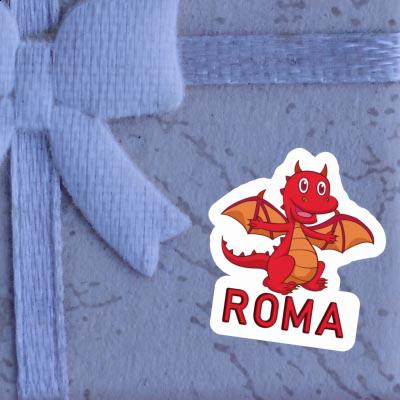 Sticker Roma Baby Dragon Laptop Image