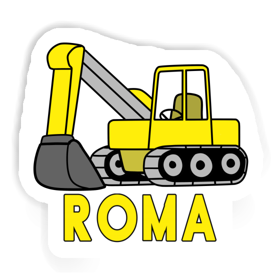 Sticker Excavator Roma Image