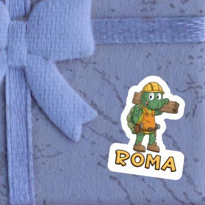 Roma Sticker Construction worker Gift package Image