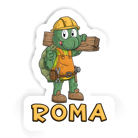 Roma Sticker Construction worker Gift package Image