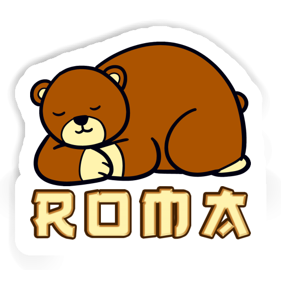 Sticker Roma Bear Notebook Image