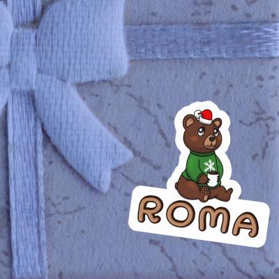 Sticker Christmas Bear Roma Gift package Image