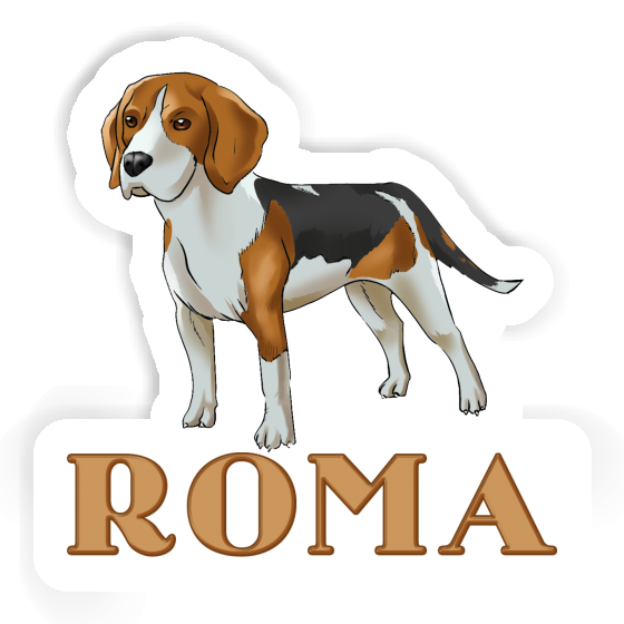 Beagle Sticker Roma Laptop Image