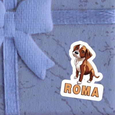 Sticker Roma Boxer Dog Gift package Image