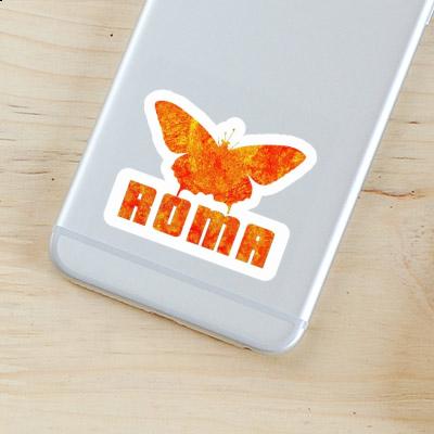 Butterfly Sticker Roma Laptop Image