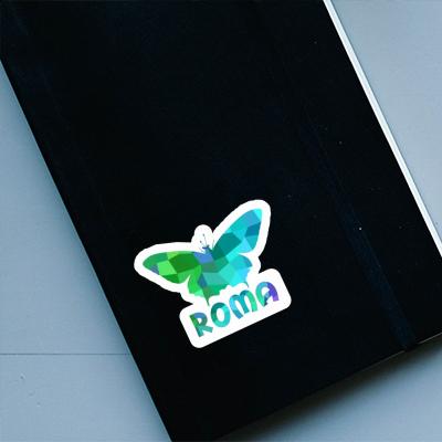 Sticker Roma Butterfly Notebook Image