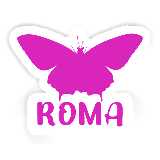 Butterfly Sticker Roma Notebook Image