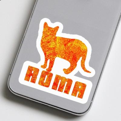 Autocollant Chat Roma Notebook Image