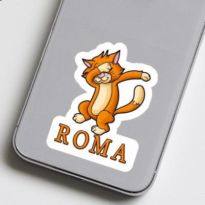 Sticker Dabbing Cat Roma Image