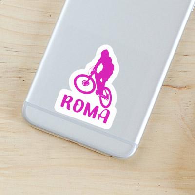 Sticker Downhiller Roma Notebook Image