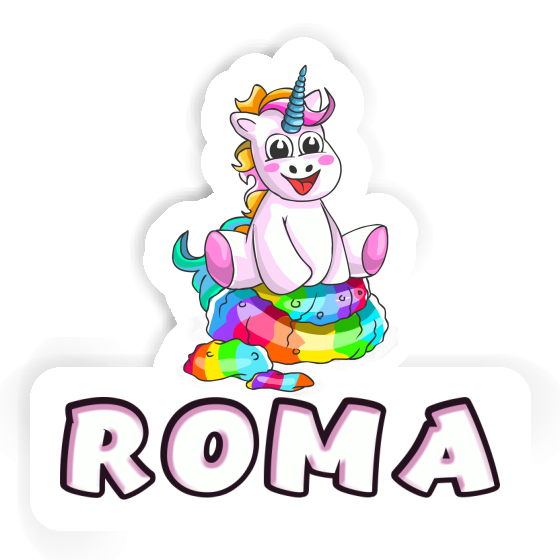 Sticker Roma Baby-Unicorn Laptop Image