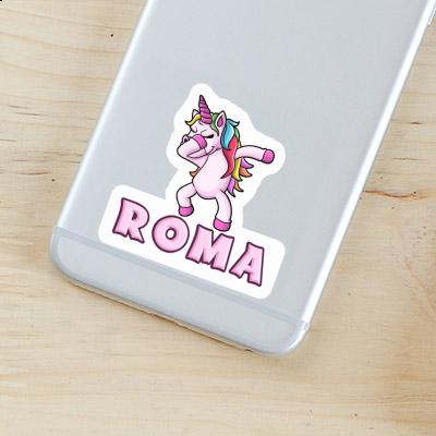 Roma Sticker Dabbing Unicorn Image