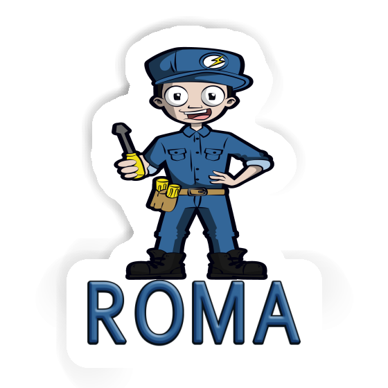 Roma Sticker Electrician Image