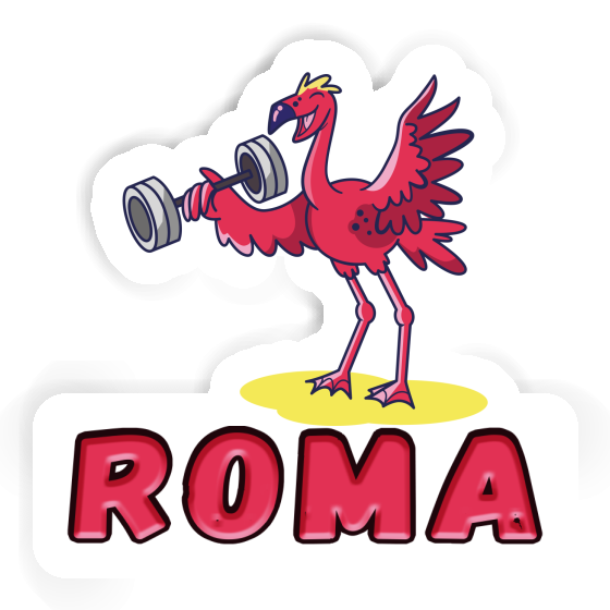 Sticker Weight Lifter Roma Notebook Image