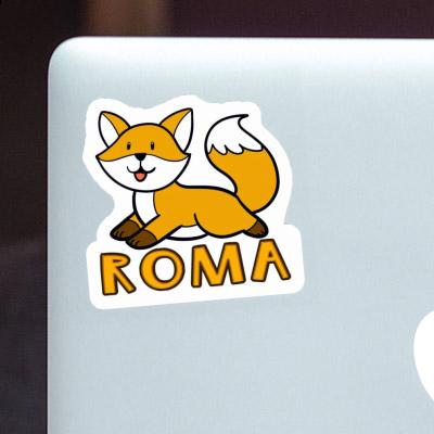 Fox Sticker Roma Laptop Image