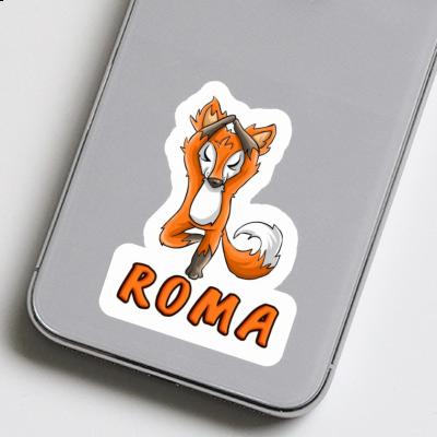 Roma Sticker Yoga Fox Notebook Image