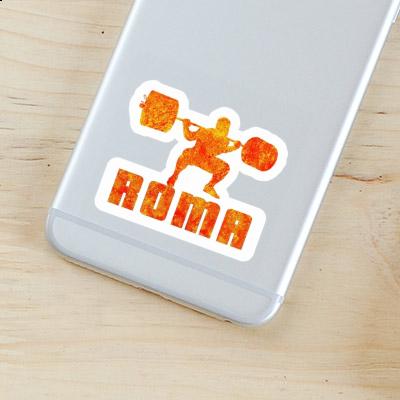 Sticker Weightlifter Roma Notebook Image