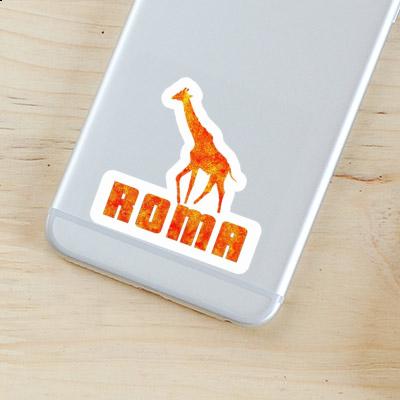 Sticker Giraffe Roma Laptop Image