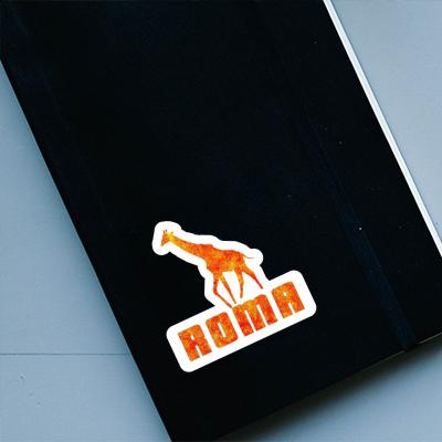 Sticker Giraffe Roma Notebook Image