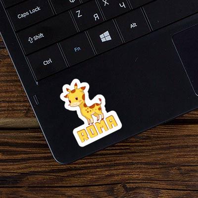 Giraffe Sticker Roma Notebook Image