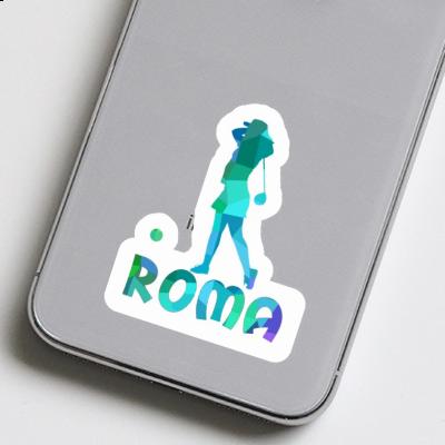 Sticker Golfer Roma Notebook Image