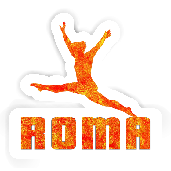 Roma Sticker Gymnast Laptop Image