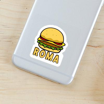 Roma Sticker Beefburger Notebook Image