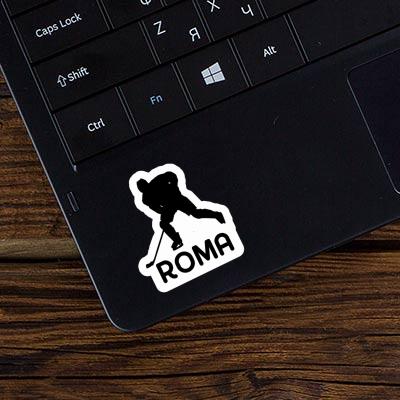 Sticker Eishockeyspieler Roma Laptop Image