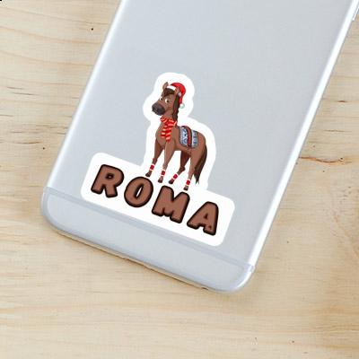 Sticker Christmas Horse Roma Laptop Image