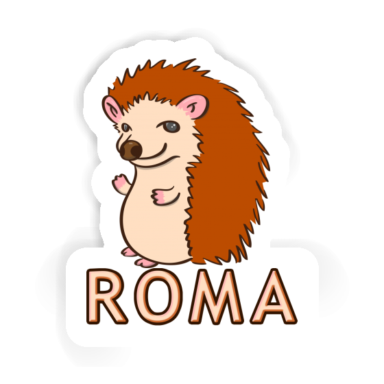 Sticker Roma Hedgehog Notebook Image