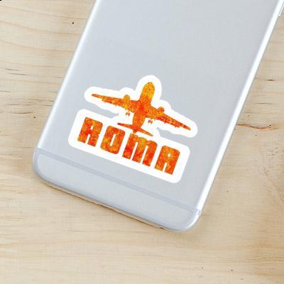 Sticker Jumbo-Jet Roma Laptop Image