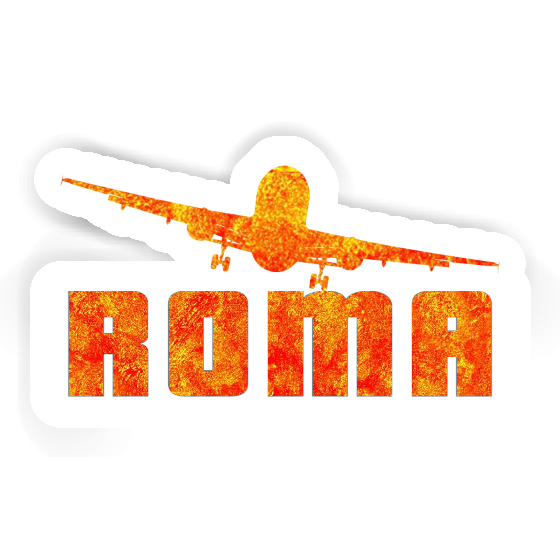 Flugzeug Sticker Roma Notebook Image