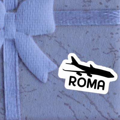 Jumbo-Jet Sticker Roma Laptop Image