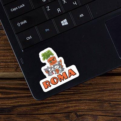 Monster Carrot Sticker Roma Notebook Image