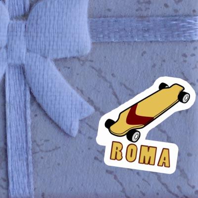 Roma Sticker Longboard Laptop Image