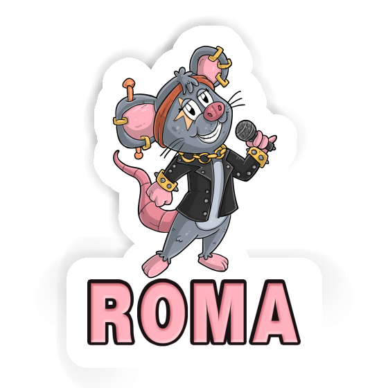 Roma Sticker Singer Notebook Image