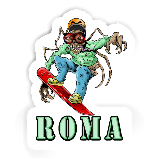 Sticker Roma Snowboarder Image