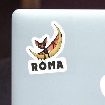 Roma Sticker Bat Notebook Image