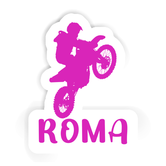 Autocollant Roma Motocrossiste Image