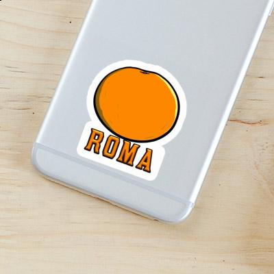 Sticker Roma Orange Laptop Image