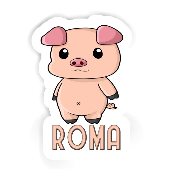 Roma Sticker Pigg Laptop Image