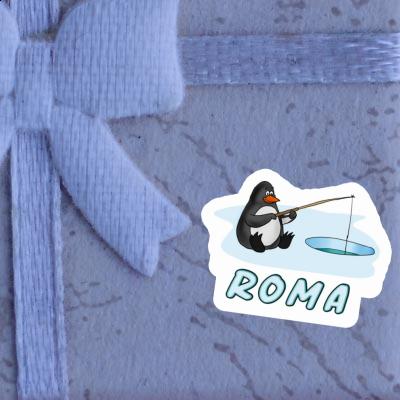 Sticker Fishing Penguin Roma Image