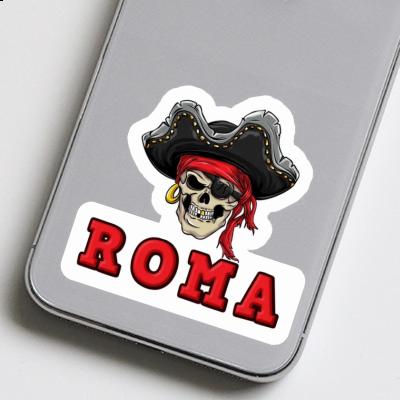 Roma Sticker Pirate-Skull Laptop Image