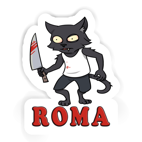 Sticker Roma Psycho Cat Gift package Image