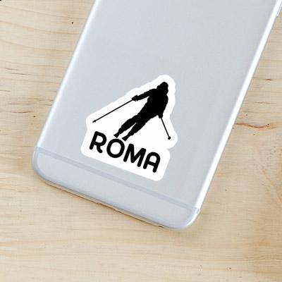 Aufkleber Skifahrerin Roma Gift package Image