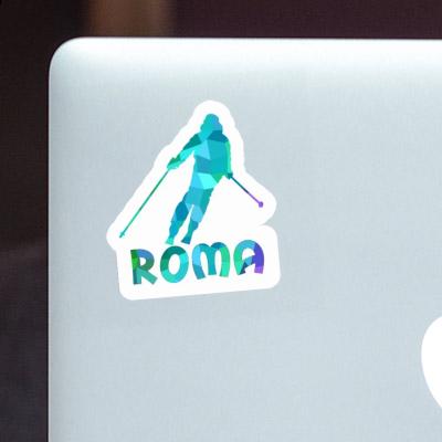 Sticker Roma Skier Image